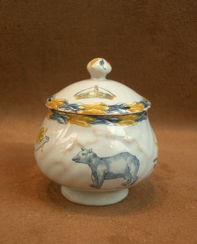 Petit pot crème faience - crème, en