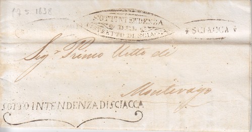 Prefilatelica sicilia 1838 - prefilatelica,