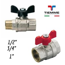 Valvola a sfera  chiave arresto acqua TIEMME Mistral MF- FF  1/2"- 3/4" -  1''