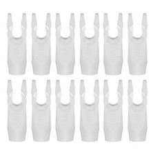 Nocche per Frecce da Tiro 3.2 mm, 12 Pezzi, Bianco, per Arco Composto da Caccia