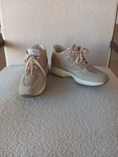 Scarpe Hogan Interactive scamosciate beige donna