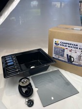 DX Lavello Plastica e Flauti Scarico Camper Camper Barca Catering Campeggio NUOVO