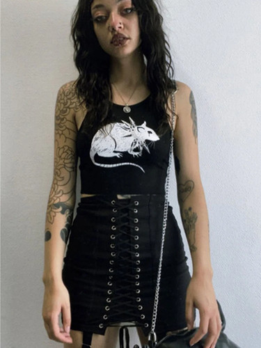 Top corto tank - top,
