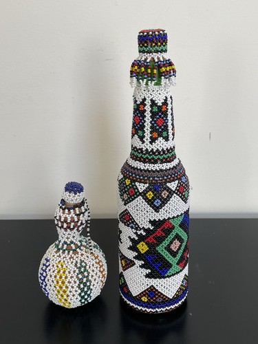 Due bottiglie vetro - bottiglie, di