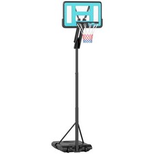 SPORTNOW Canestro Basket Esterno Regolabile 146-236cm Ruote e Base Riempibile