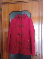 Piumino lungo trapuntato rosso