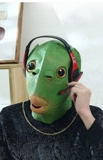 Maschera Testa Pesce Verde