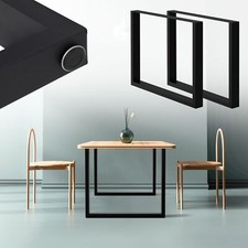 Set 2x Base per tavolo rettangolare in acciaio verniciato a polvere 80 x 72cm