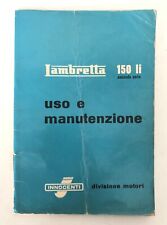 LIBRETTO ORIGINALE USO E MANUTENZIONE LAMBRETTA 150 LI SECONDA SERIE 1959