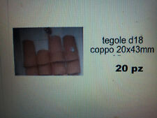  20 tegole 20x43 mm terracotta PRESEPE S.GREGORIO ARMENO 