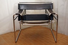 “Wassily“ GAVINA Coppia di poltrone anni '60 con etichette. Testa di Moro