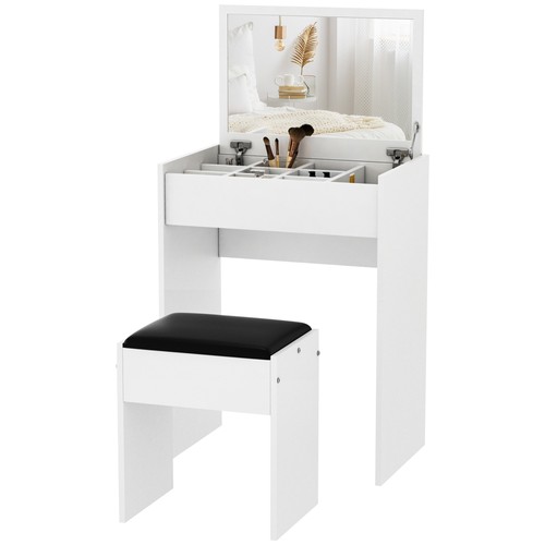 Homcom tavolo trucco bianco - homcom,