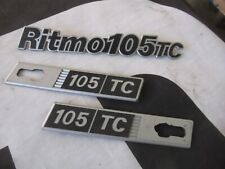 FIAT Ritmo ABARTH 105 - Lotto placchette con logo 105 TC - Ricambio usato
