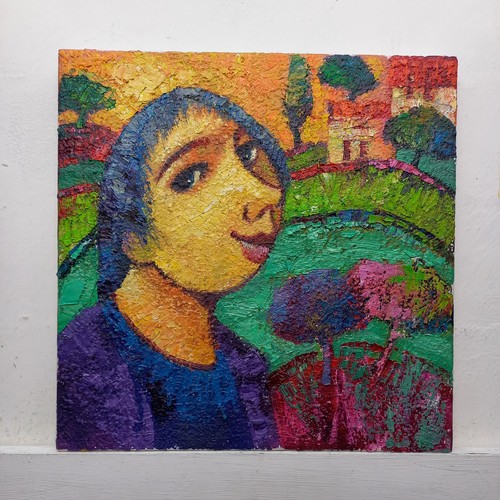 Paesaggio figura quadro - figura,