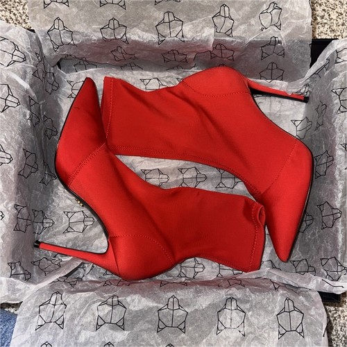 Stivaletto calzino lycra rosso