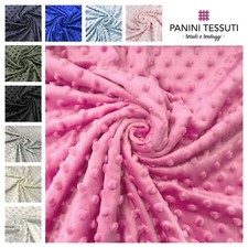 Tessuto MINKY pois PILE effetto cachemire peluche pail bimbo copertina AL METRO