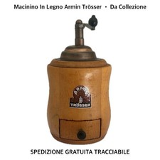 MACININO CAFFÈ • Armin Trösser • Vintage Macinacaffè In Legno • Da Collezione