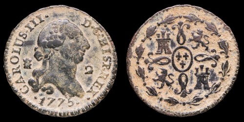 1775 maravedi carlo - maravedi, iii