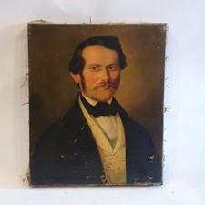 Dipinto Antico Ritratto 1842