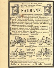 Seidel e Naumann, Dresda. Macchina da cucire, fabbricazione velocipedi.