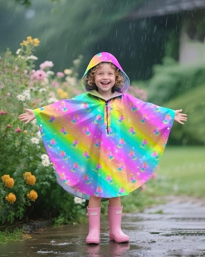 Giacca impermeabile poncho - , con