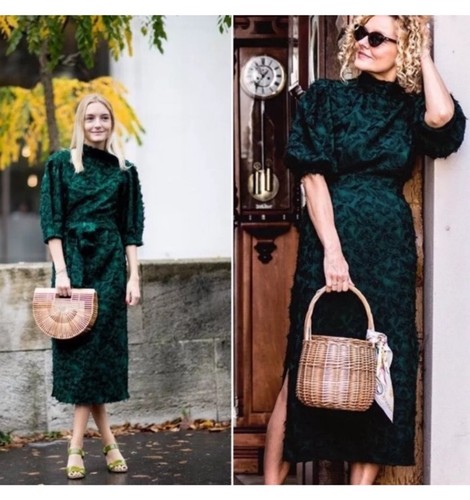 Abito midi zara - zara, testurizzato
