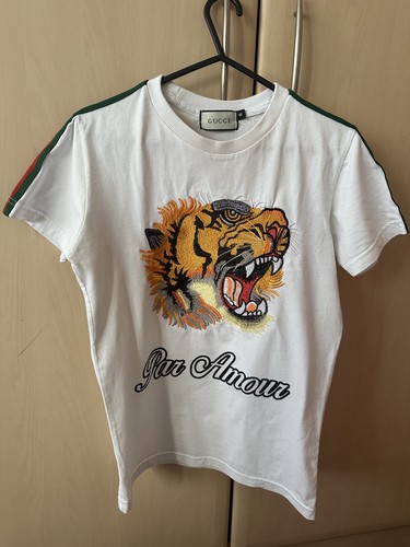 Maglietta gucci bianca toppa - maglietta,