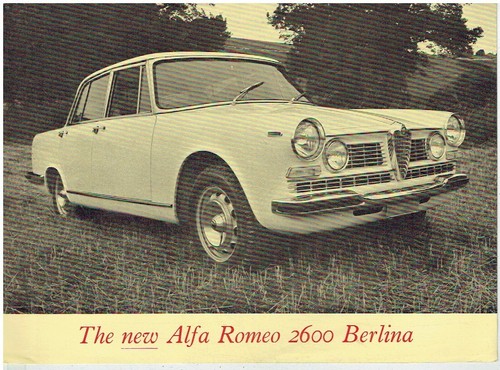 Alfa romeo 2600 berlina - romeo,