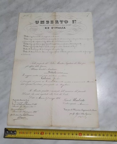 Attestato umberto re - attestato, i