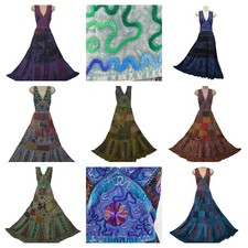 Abito patchwork rayon cotone