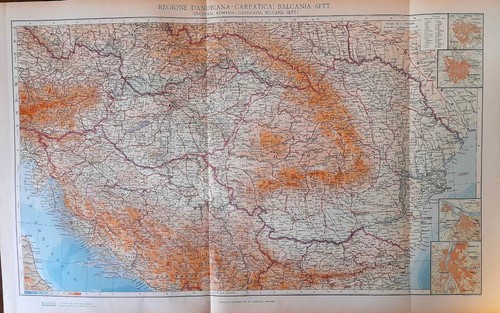 Carta geografica antica europa - geografica,
