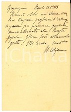 1915 NAPOLI Cartolina Napoleone COLAJANNI a Francesco MANNARINO - AUTOGRAFO