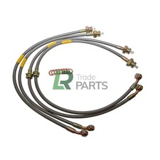 LAND ROVER DISCOVERY 2 TD5 V8 NUOVO +150MM KIT TUBI FRENO ESTESO ACCIAIO INOX