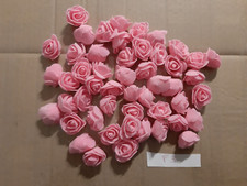 F3 - LOTTO N. 50  FIORI ROSA IN FOAM PER BOMBONIERE DECORAZIONI CM. 3 ROSA