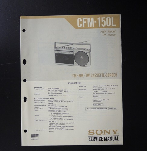 Originale sony cfm - sony, radio