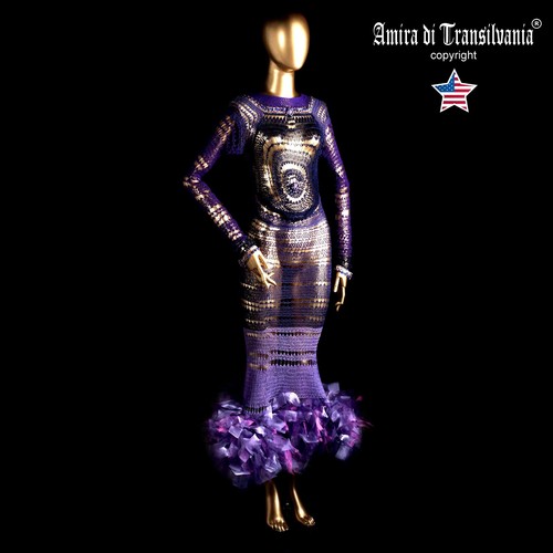 Luxury dress embroidered - luxury,