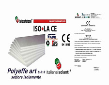 20 PANNELLI IN POLISTIROLO ISOLAMENTO TERMICO DENSITA' 25 KG MC 100 x 50 x 1 CM