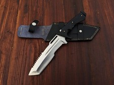 Coltello machete tattico lama acciaio al carbonio fatto a mano personalizzato | strumento caccia outdoor