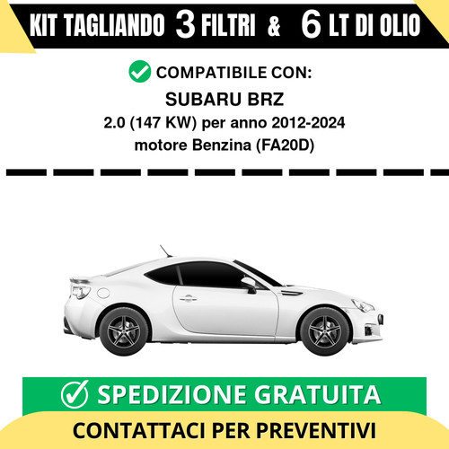 Tagliando per subaru brz - subaru, 2.0