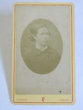 ANTICA FOTOGRAFIA CARTONATA FINE '800 - giovane ragazza - P. PIERRE LONGWY