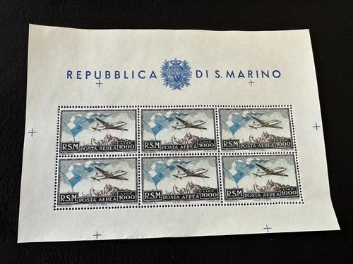 San marino 1951 posta aerea - san,
