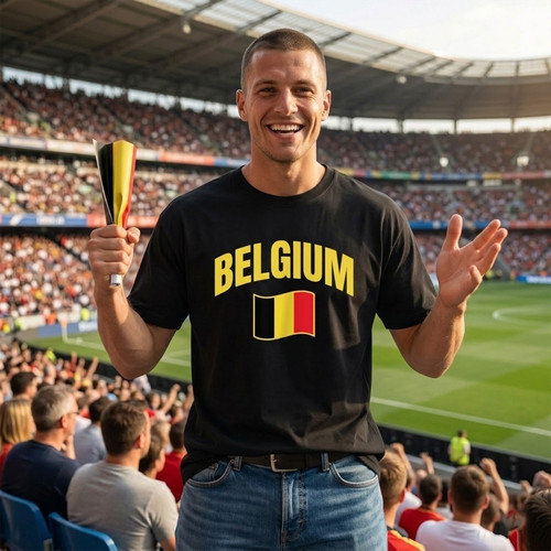 Shirt bandiera belgio - t-shirt,