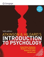 Atkinson & Hilgard s Introduction to Psychology by Susan Nolen-Hoeksema