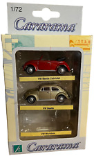 Cararama VW Beetle Cabriolet Rosso Scala 1:72 Veicolo da Collezione Veicolo Auto Maggiolino