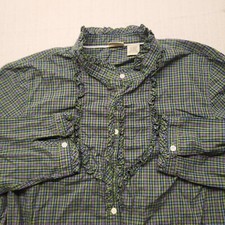 Camicia donna LL Bean XL verde