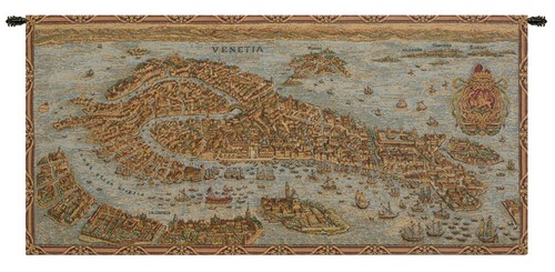 Antica mappa venezia arazzo - di,