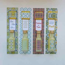 SEGNAPOSTO CON CIOCCOLATINI PERSONALIZZATI CON MIGNON LIQUORE STREGA BONOLLO JB