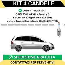 KIT 4 CANDELE per OPEL