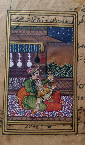 Antico quadro miniatura del - miniatura,