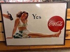COCA COLA QUADRO TARGA INSEGNA